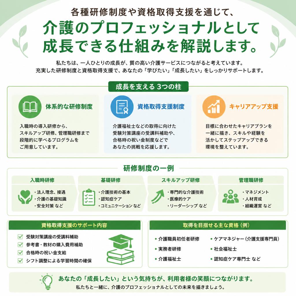 スキルアップを支える充実の研修プログラム