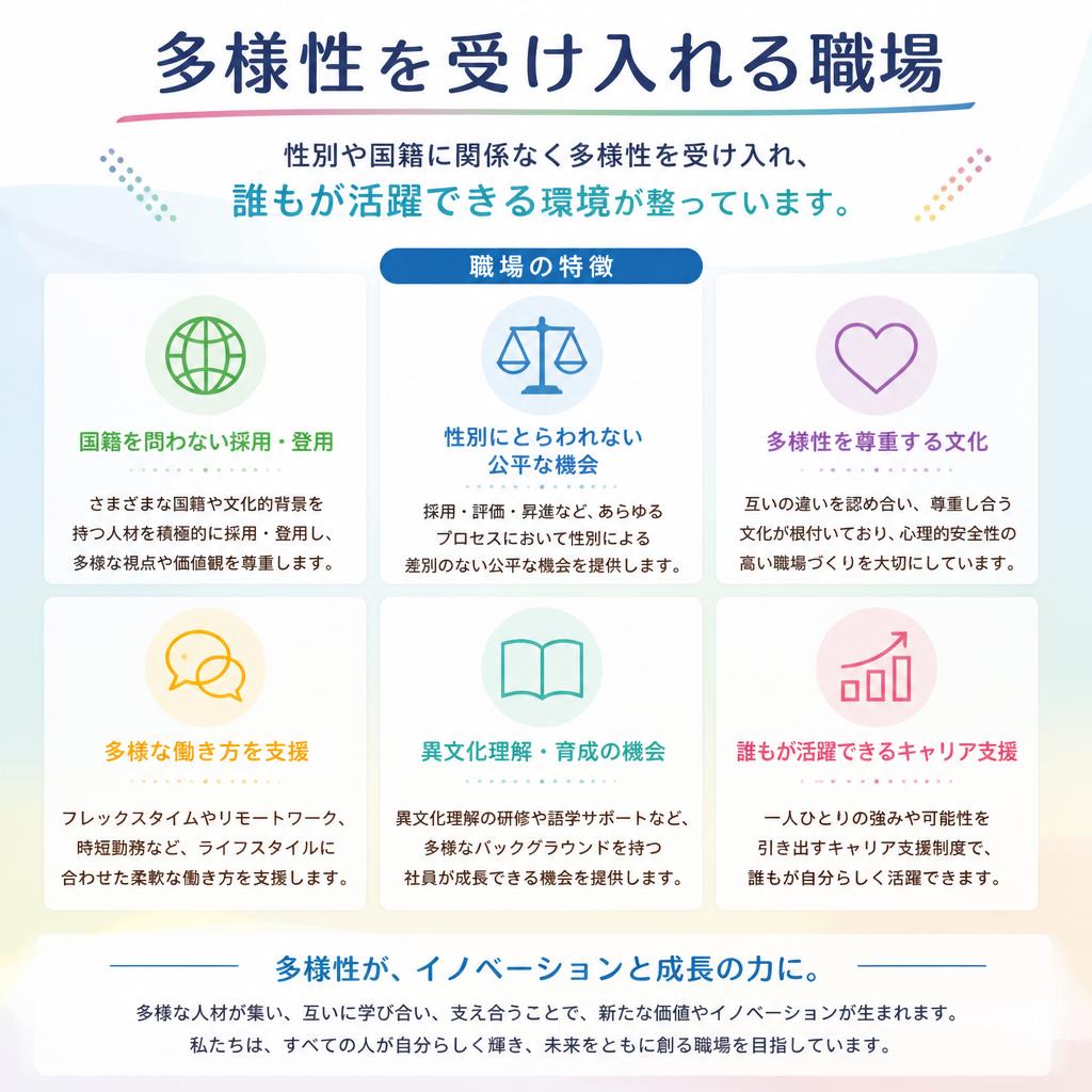 多様性を尊重する職場環境