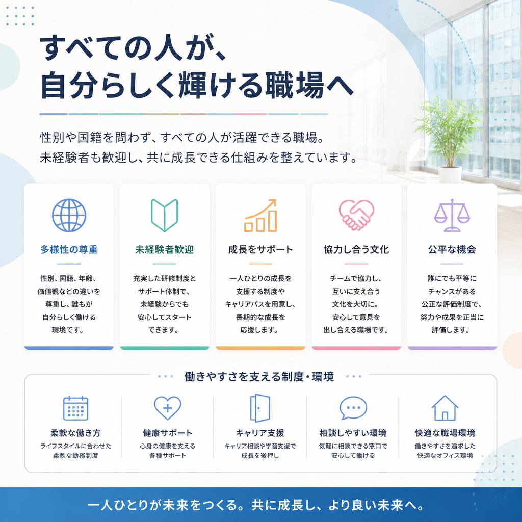 多様性を尊重する職場環境