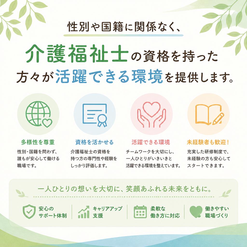 多様性を重んじる職場文化