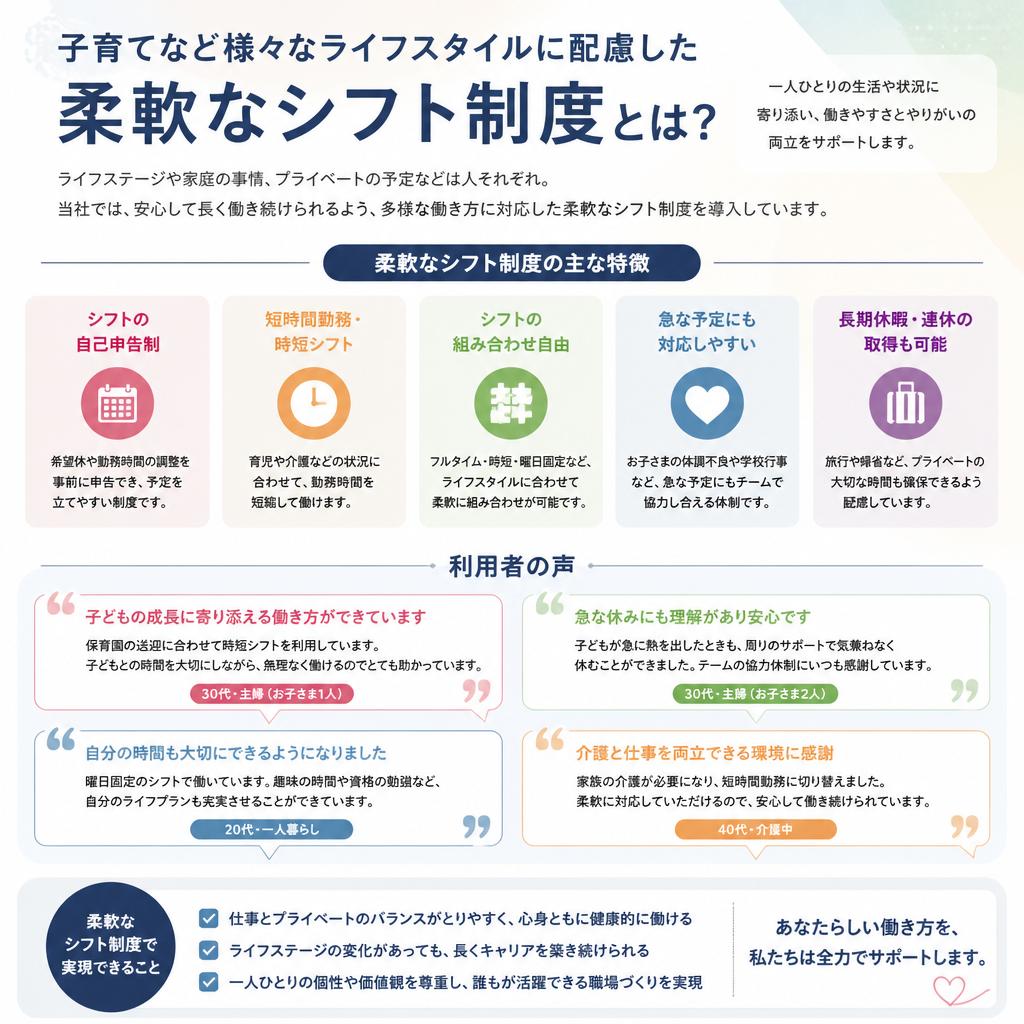 柔軟な勤務体系とライフスタイルの両立
