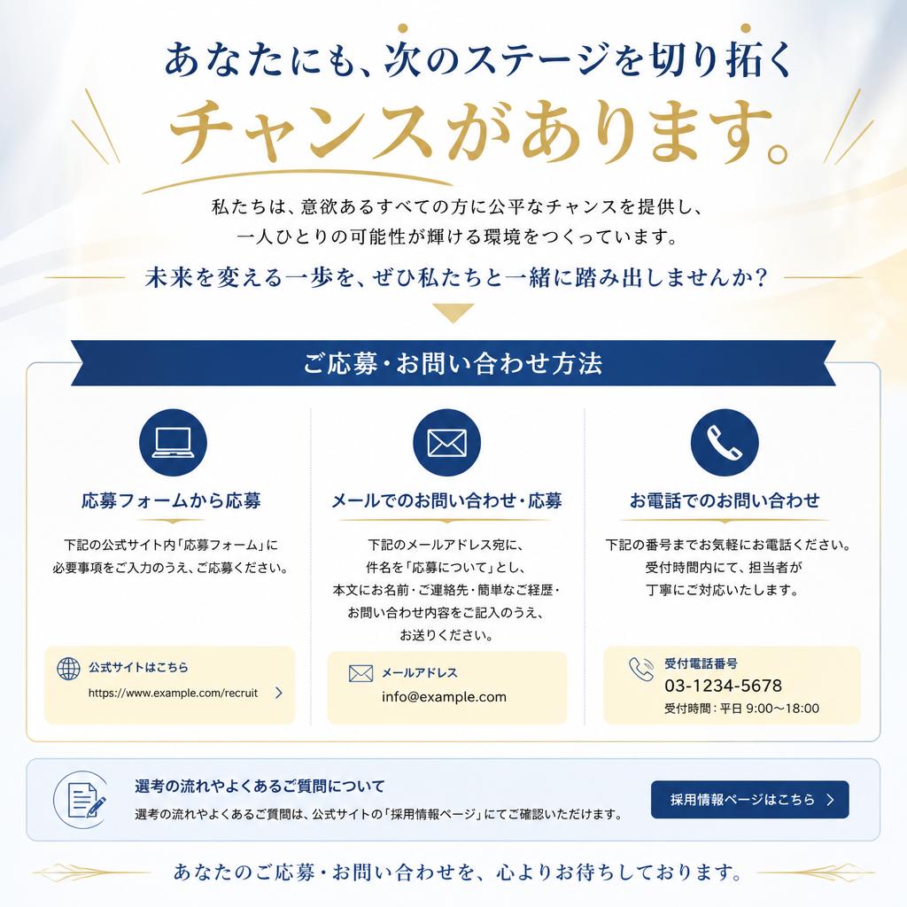 お問い合わせ・応募方法