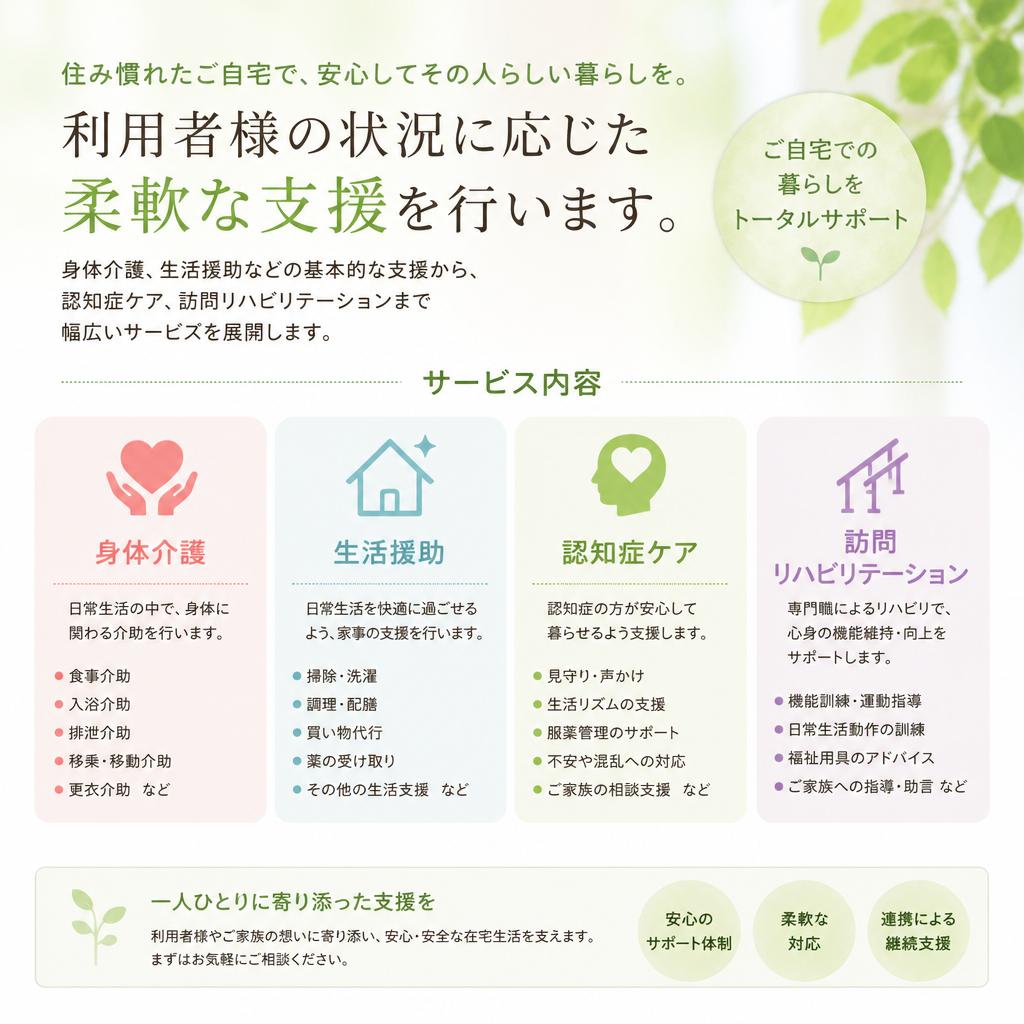 高齢者の生活を支える支援内容