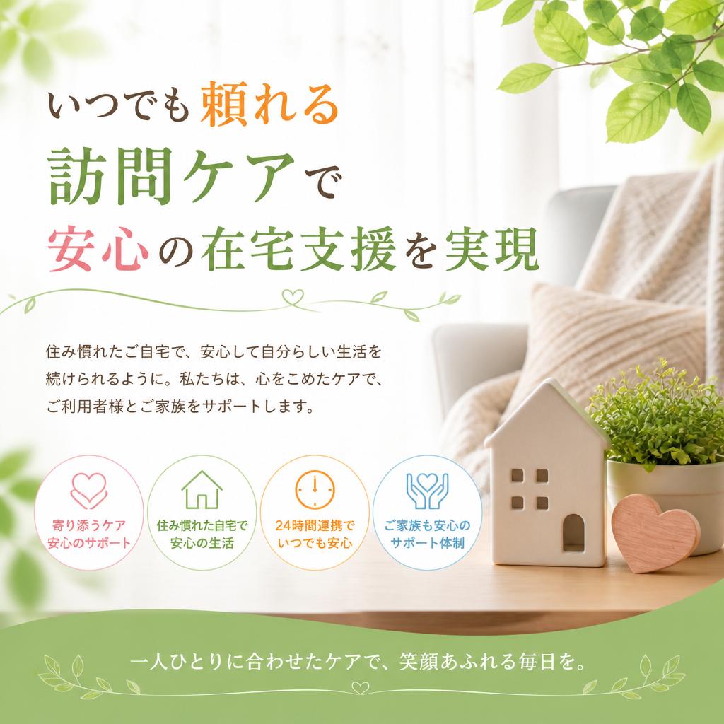 いつでも頼れる訪問ケアで安心の在宅支援を実現