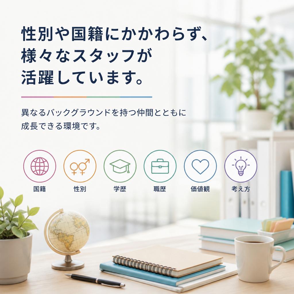 多様性を重視した職場環境