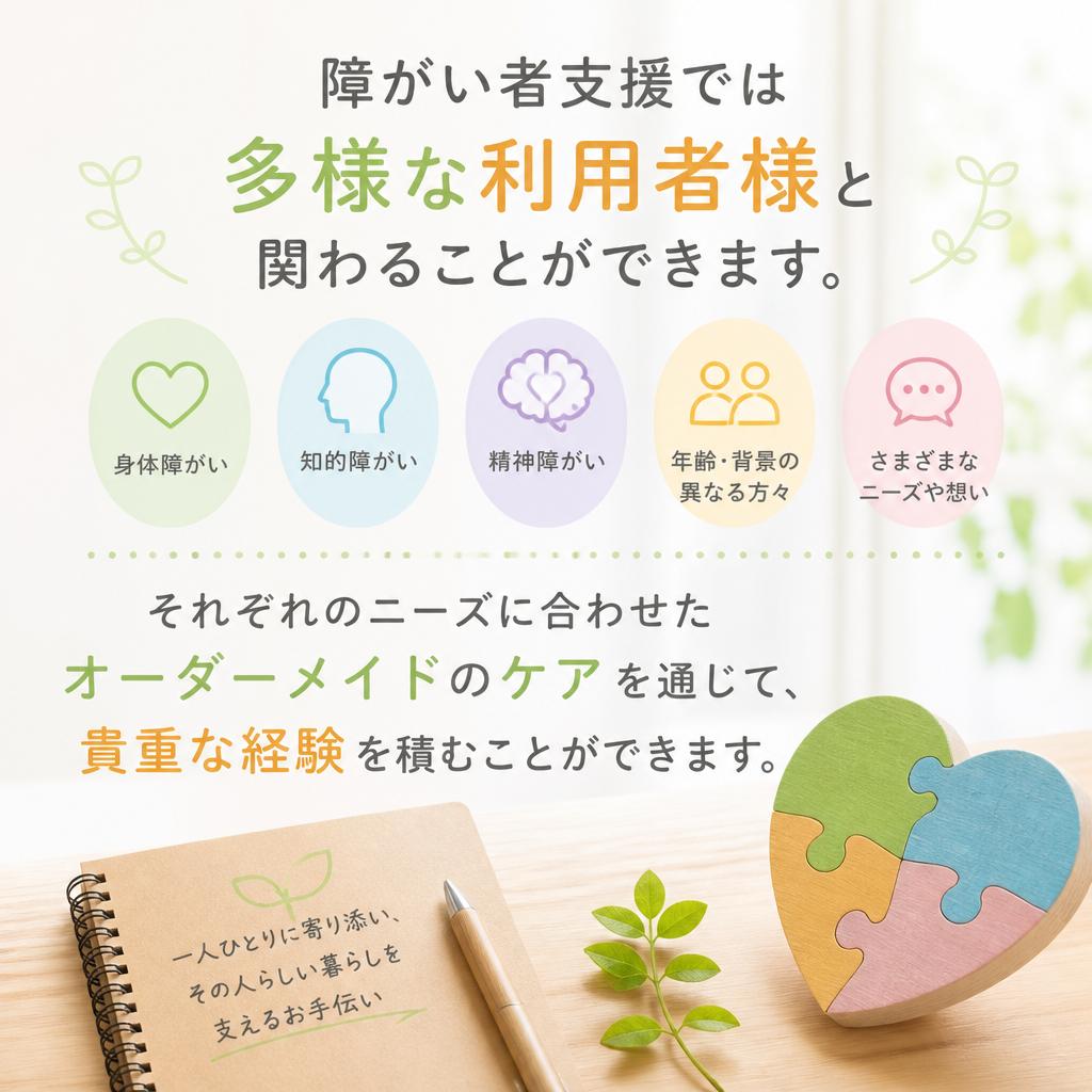 多様な利用者様との関わり