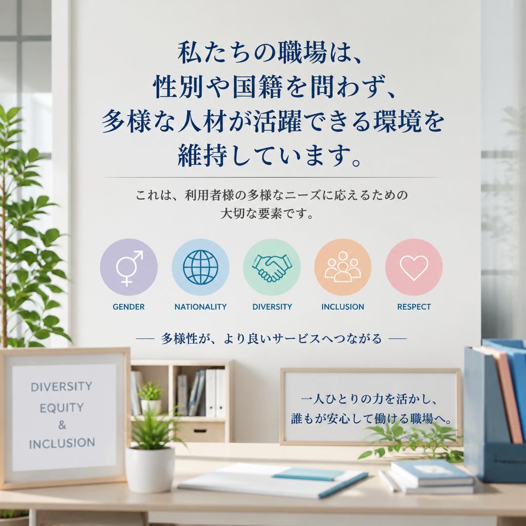 多様性を尊重する職場文化