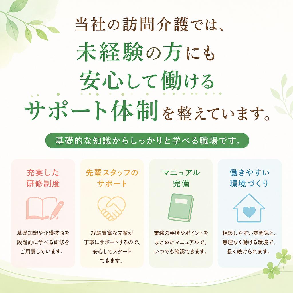 未経験者を歓迎する環境
