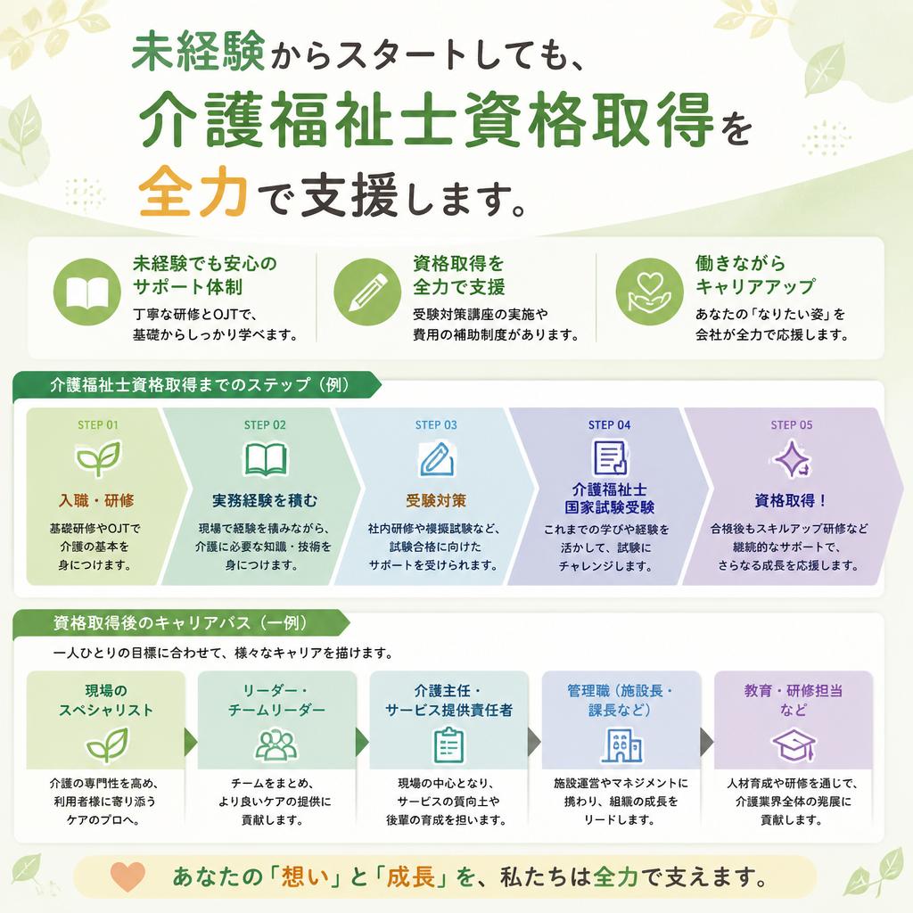 介護福祉士資格取得の支援