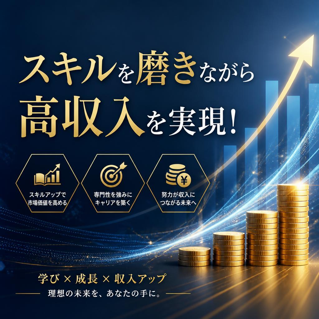 スキルを磨きながら高収入を実現！