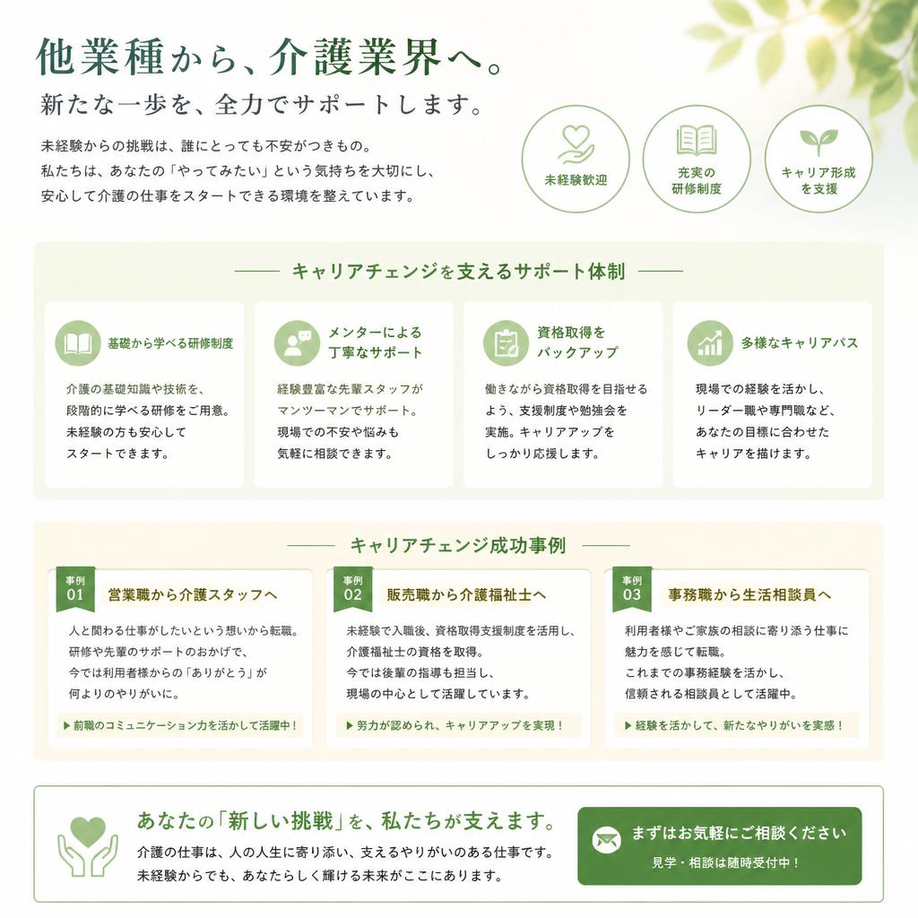 キャリアチェンジのチャンス