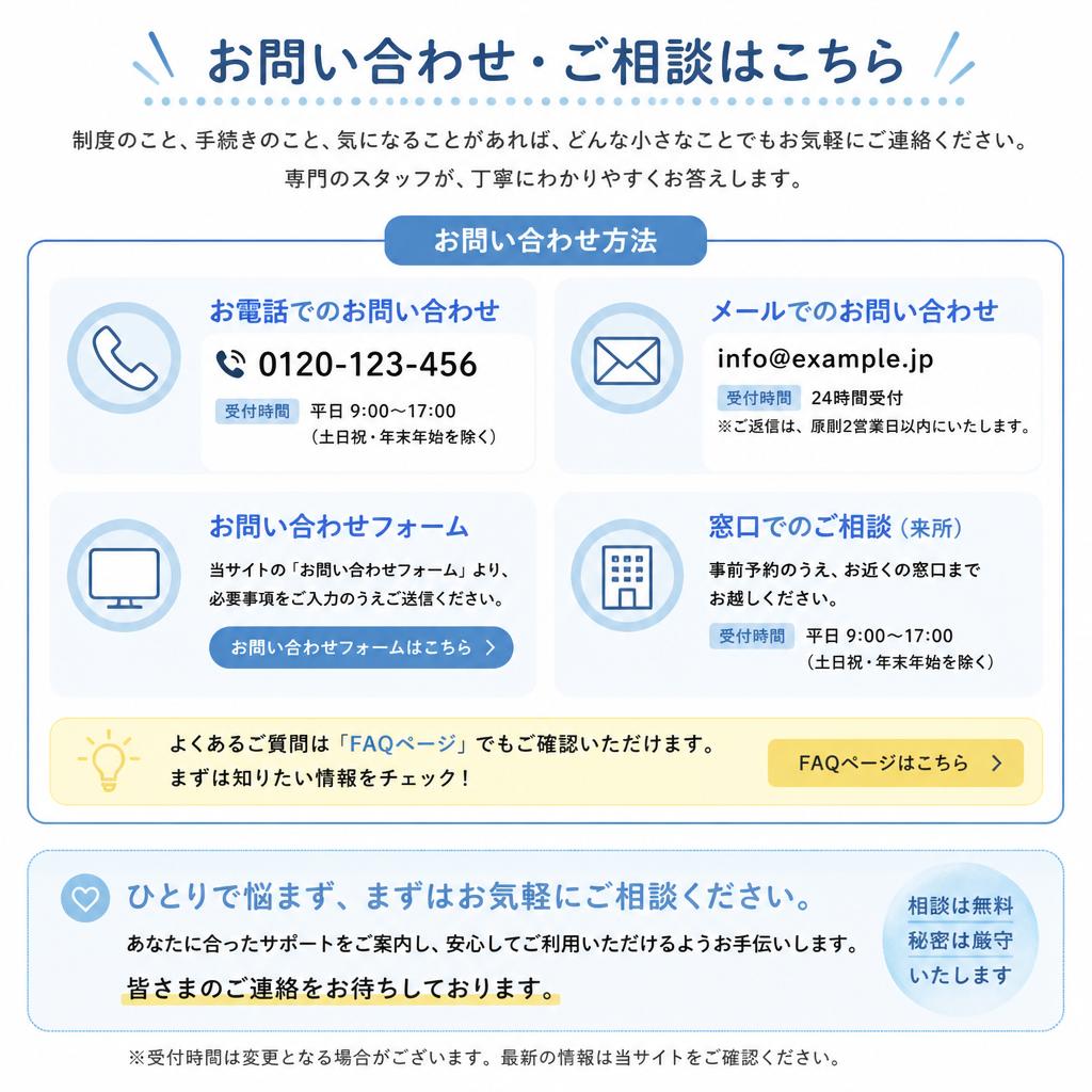 7. お問い合わせ・相談窓口