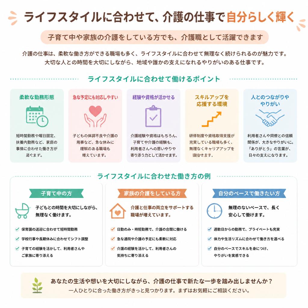 ライフスタイルに合わせる