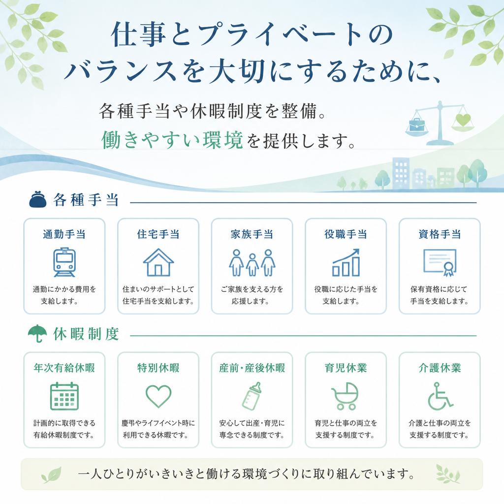 充実した福利厚生