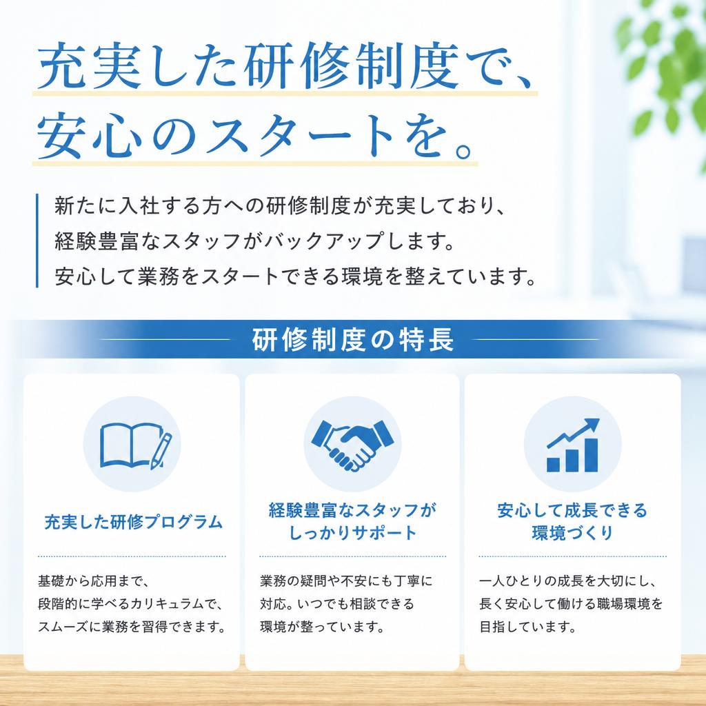 充実した研修制度