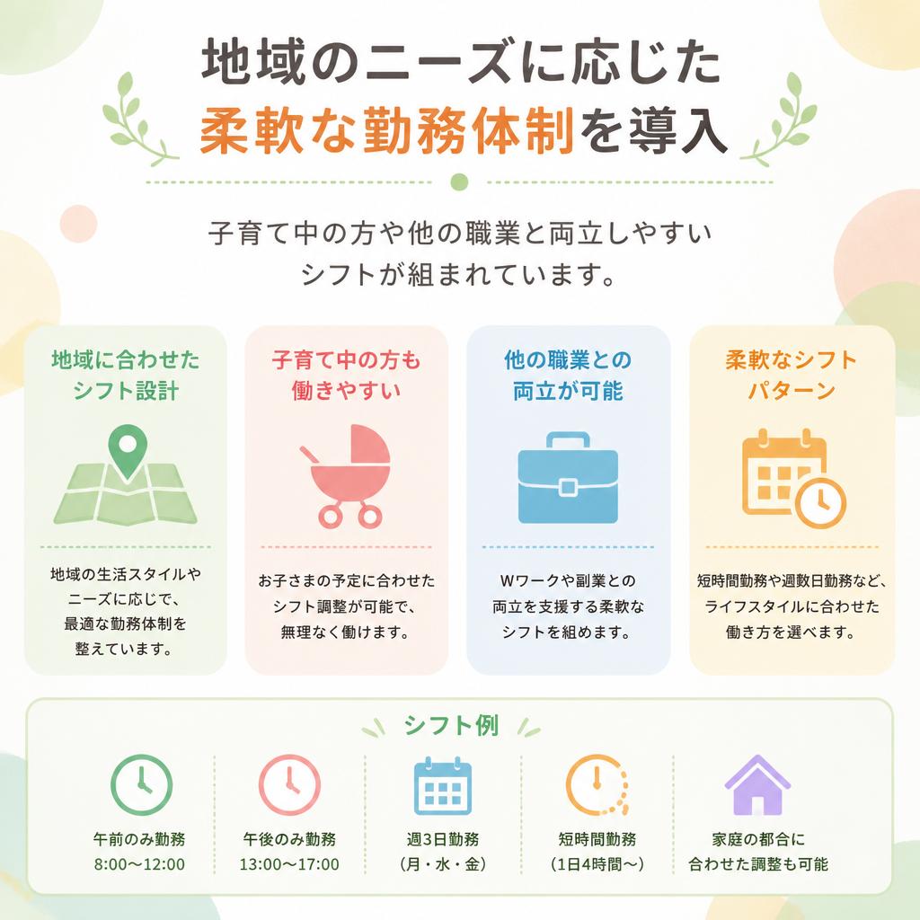 柔軟な勤務体制