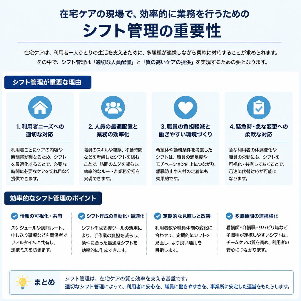 在宅ケアにおける効率的な働き方