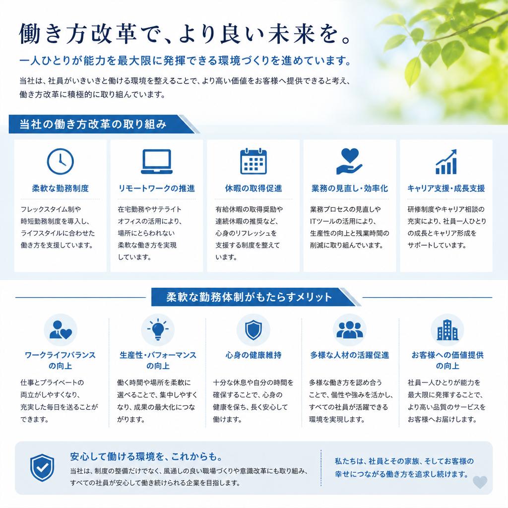 働き方改革の取り組み