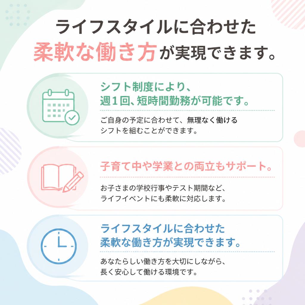 魅力的な勤務形態
