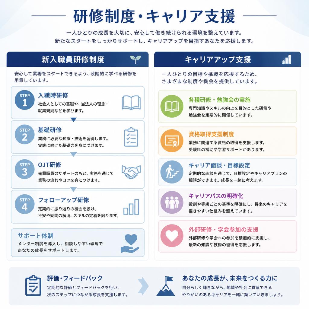 5. 研修制度とキャリアアップの支援