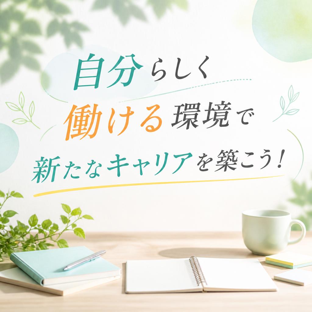 自分らしく働ける環境で新たなキャリアを築こう！
