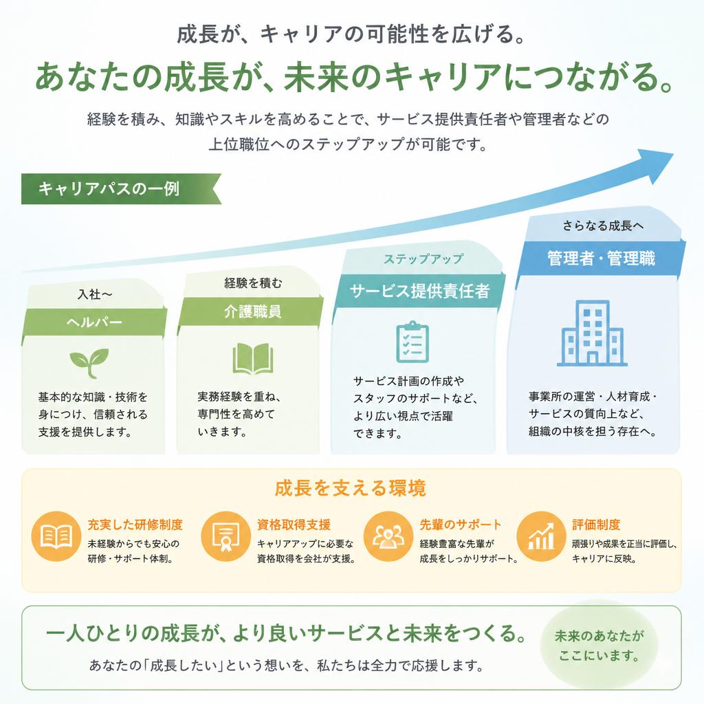 キャリアアップが実現できる！