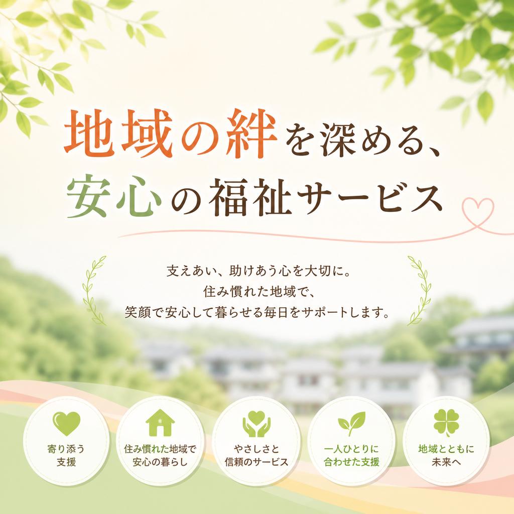 地域の絆を深める、安心の福祉サービス