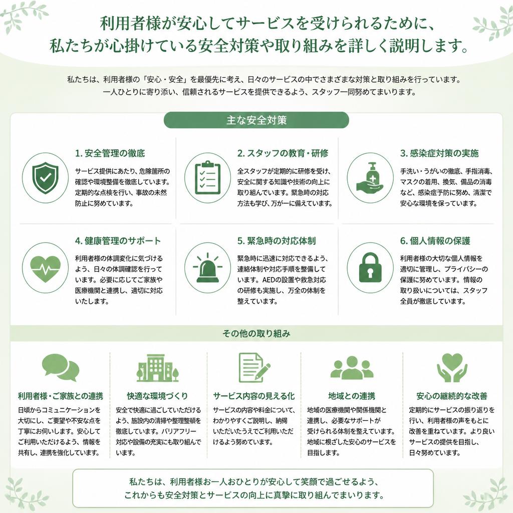 安心・安全な福祉サービス