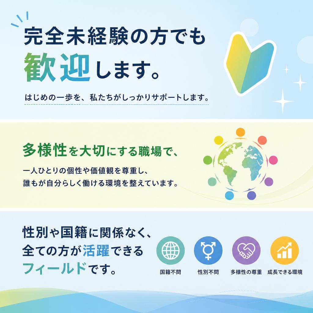 未経験者歓迎の環境