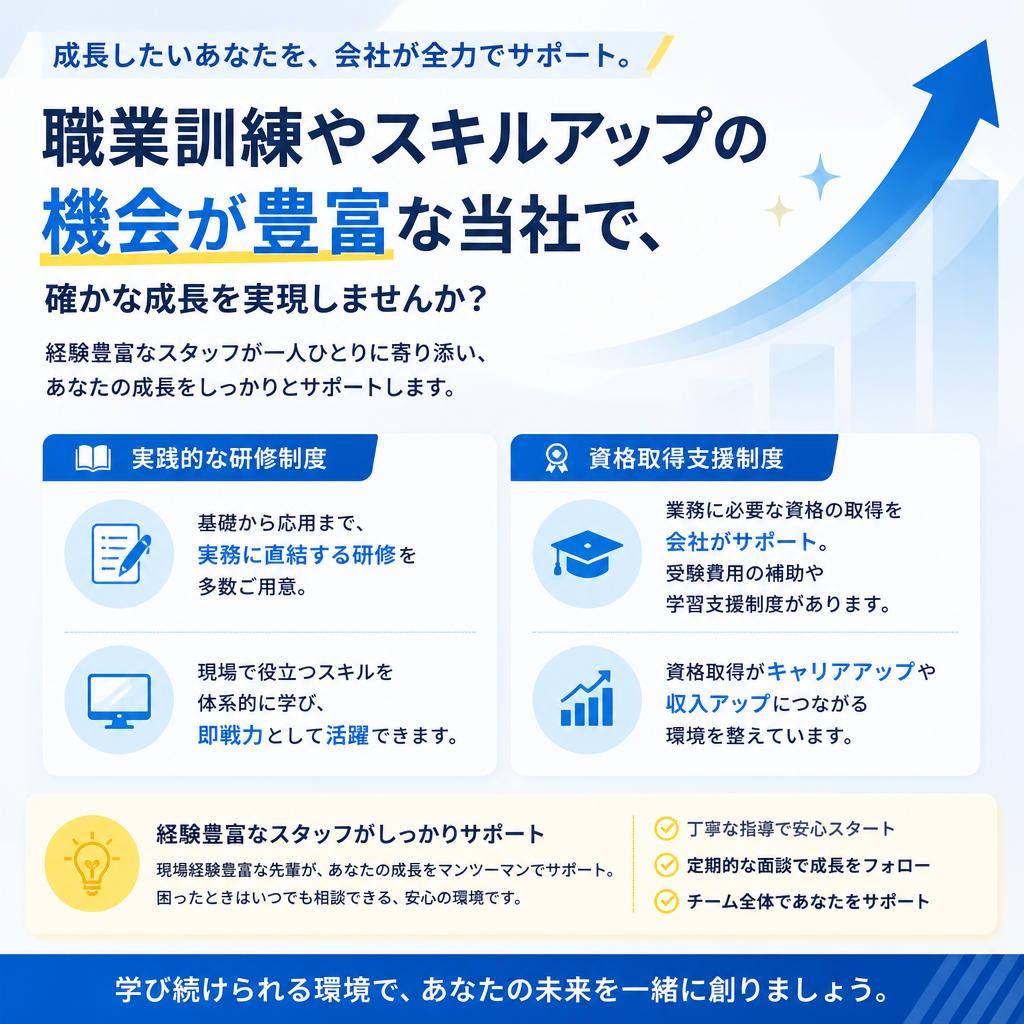 職業訓練・スキルアップの機会