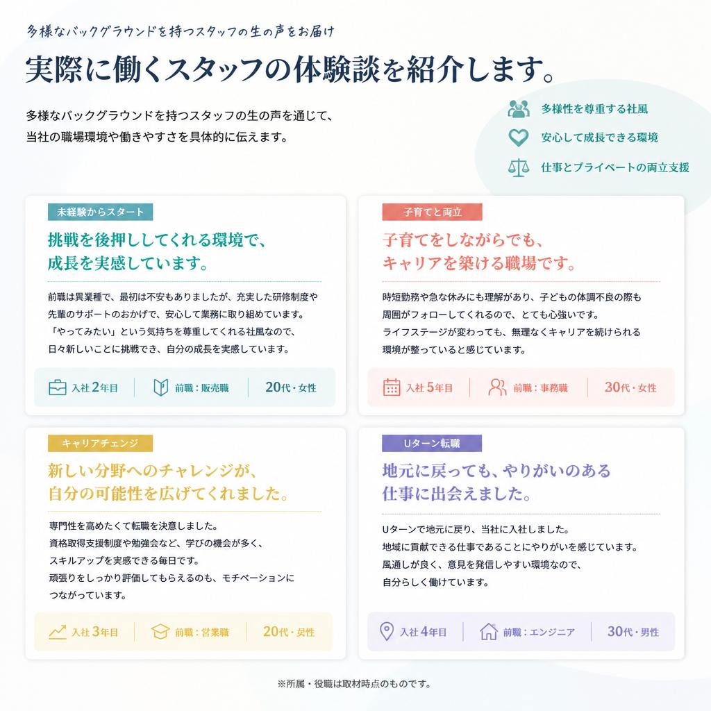 スタッフの声