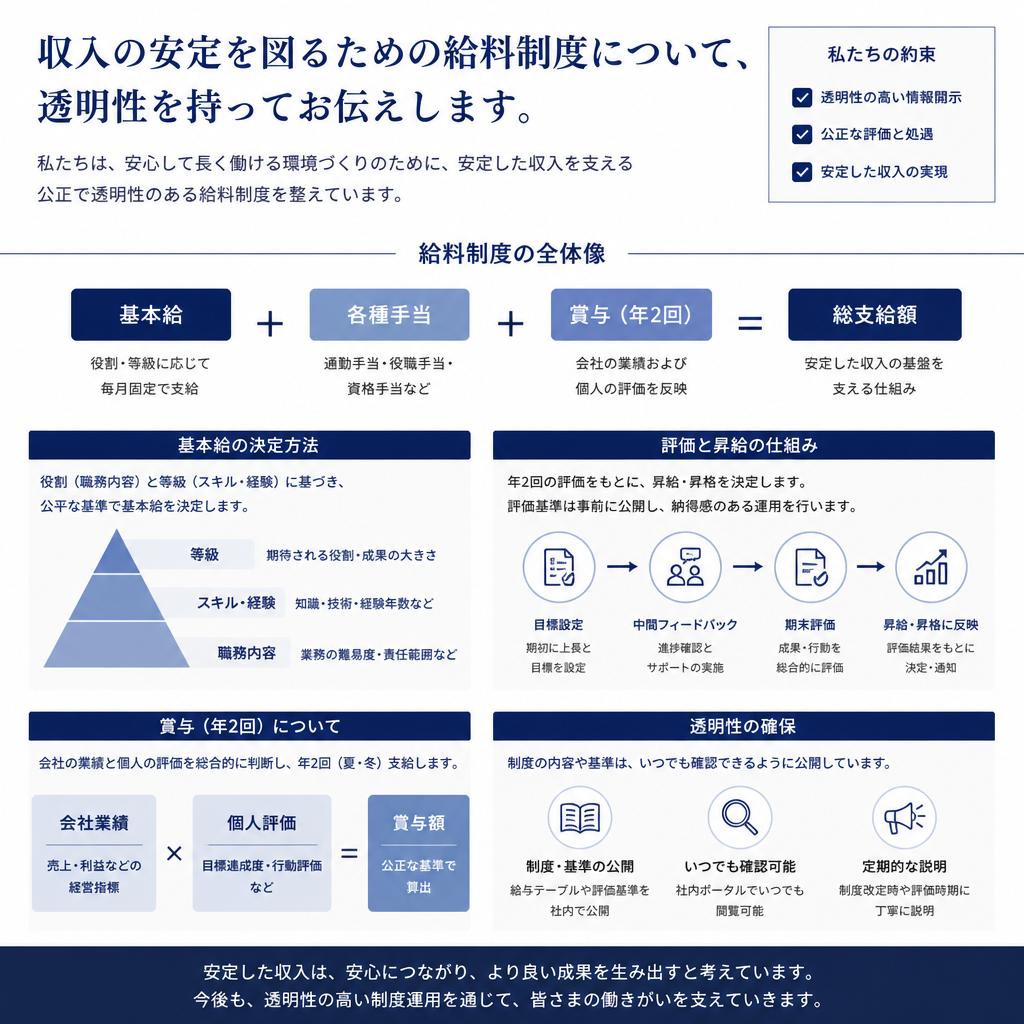 安心の給料制度