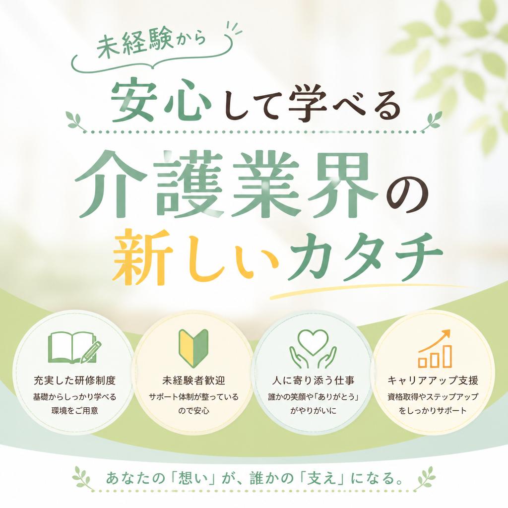 未経験から安心して学べる介護業界の新しいカタチ