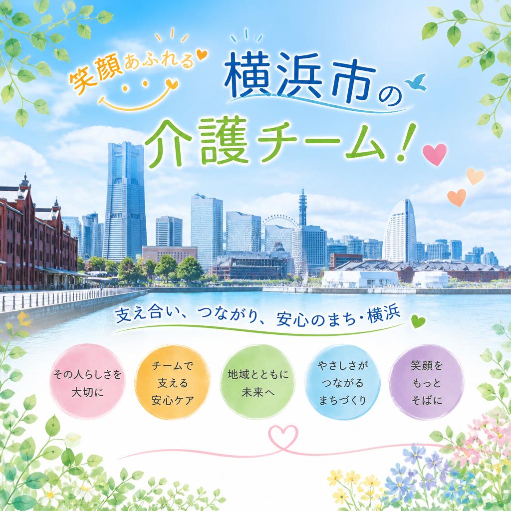 笑顔あふれる横浜市の介護チーム！
