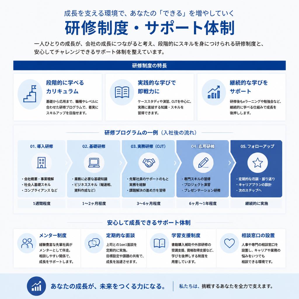 5. 研修制度の充実