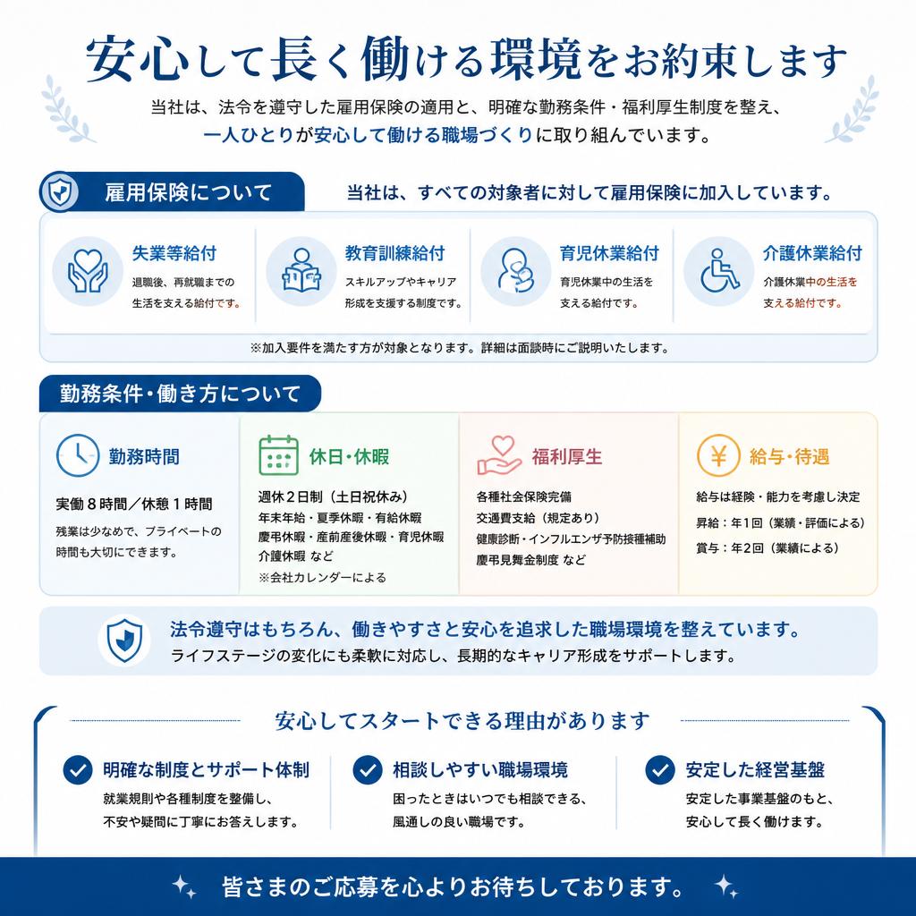 就業条件と雇用保険の充実