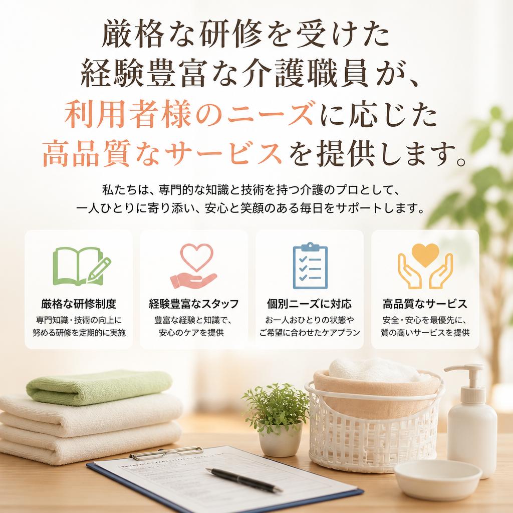 プロフェッショナルな支援スタッフ