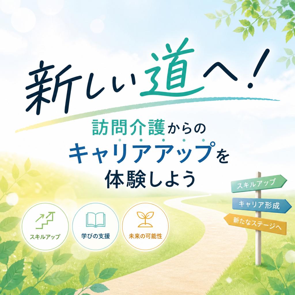 新しい道へ！訪問介護からのキャリアアップを体験しよう