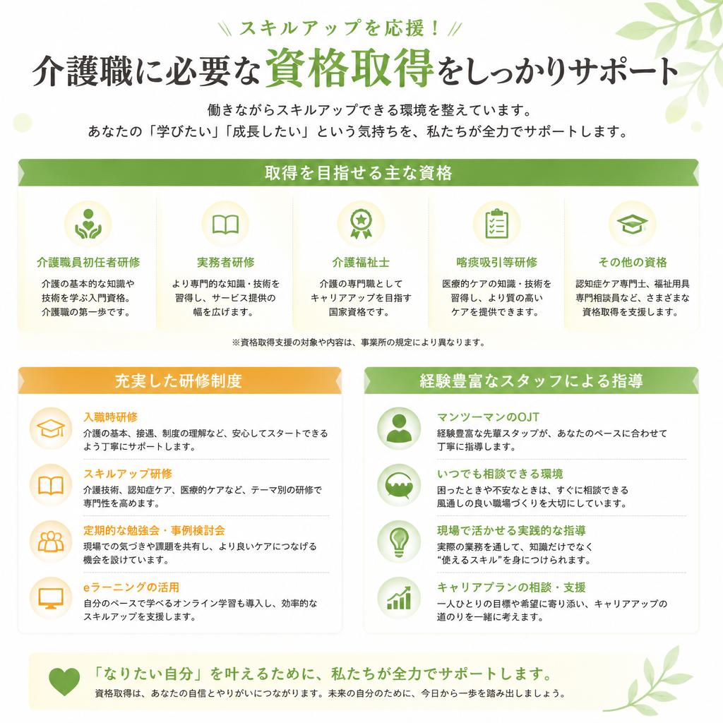 2. 資格取得支援制度の充実