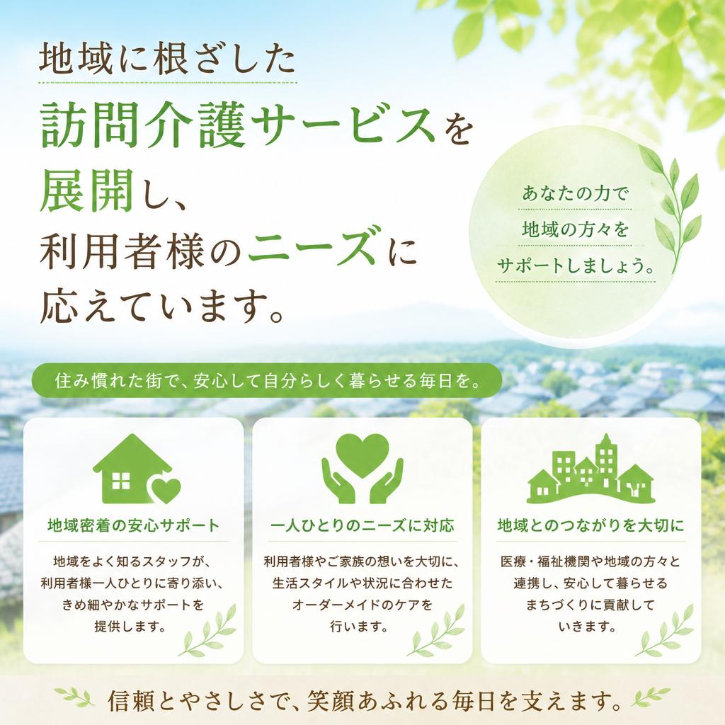 地域密着型のサポート