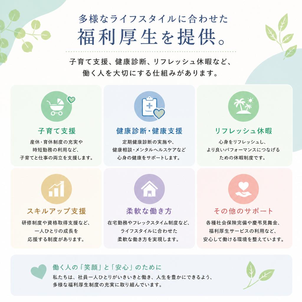 充実した福利厚生