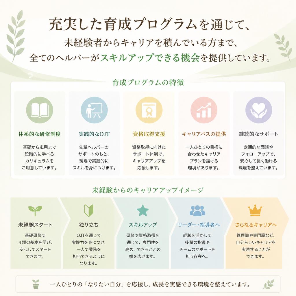 育成プログラムで確かなスキルを