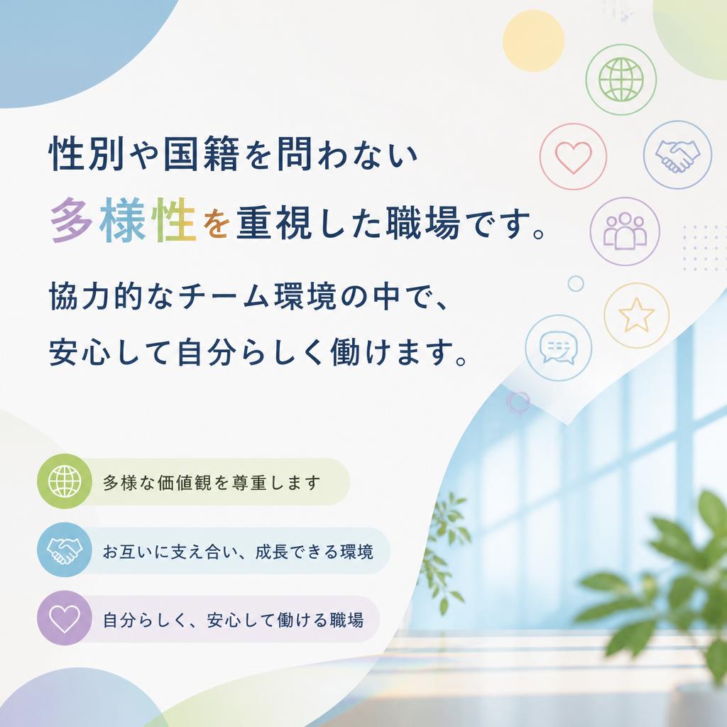 働きやすい職場環境を整備