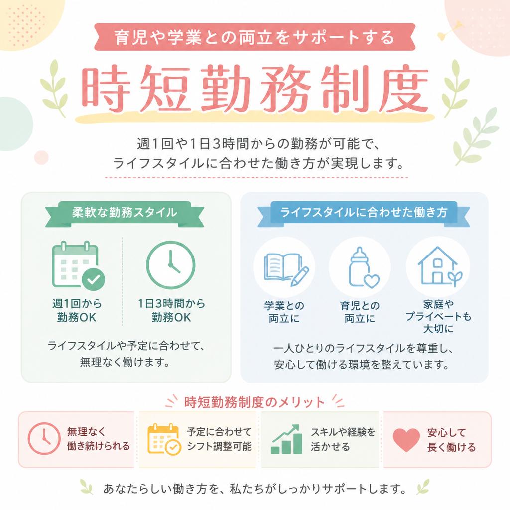 時短勤務の柔軟性