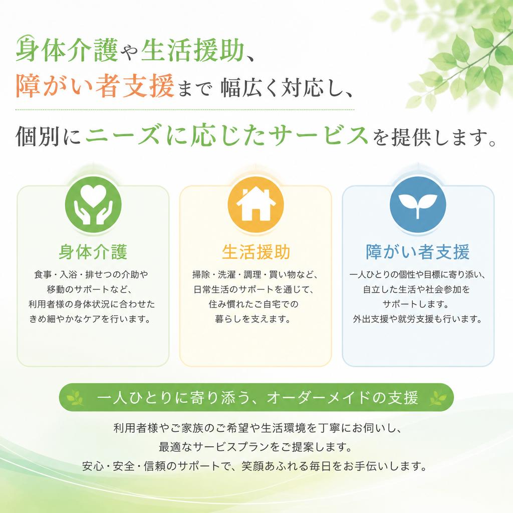 多様な支援内容