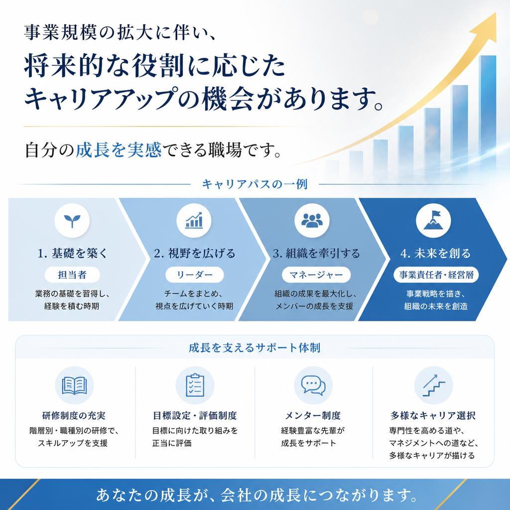 キャリアアップ制度の充実