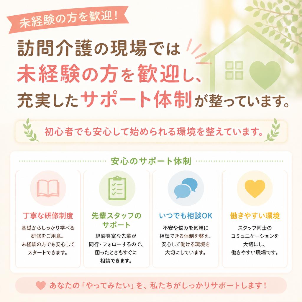 未経験者歓迎！安心のサポート体制
