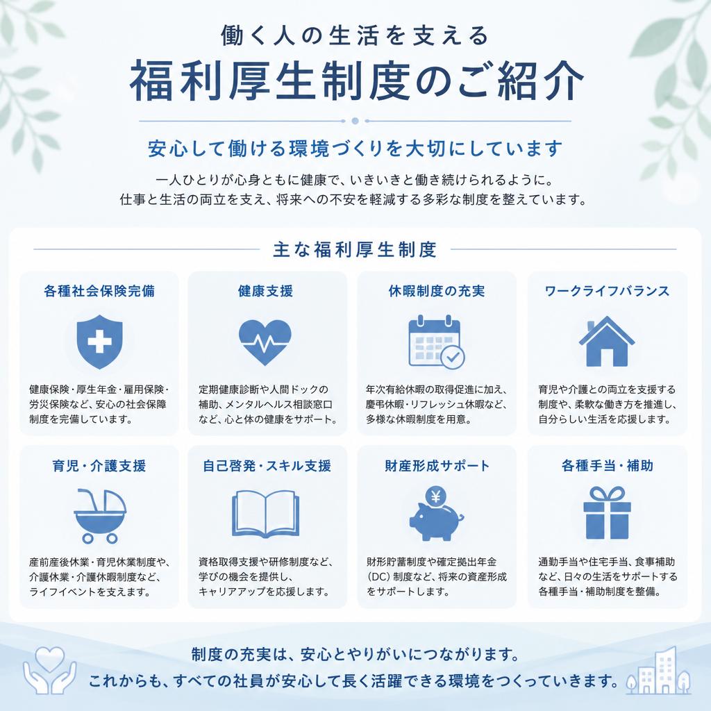 充実した福利厚生