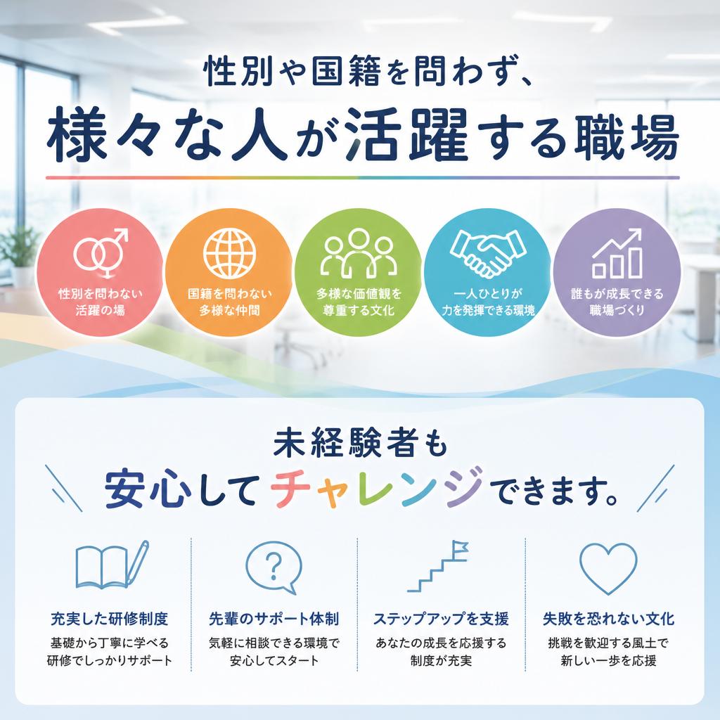 多様性を大切にする職場