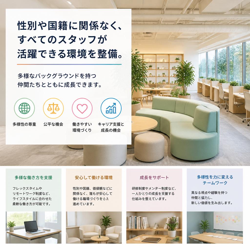 多様性を受け入れる職場環境